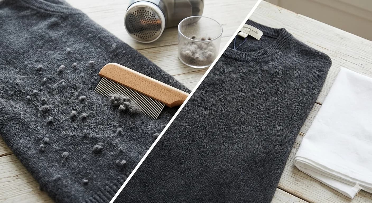 How to Remove Cashmere Pilling (Step-by-Step Guide) | Keep Cashmere Like New