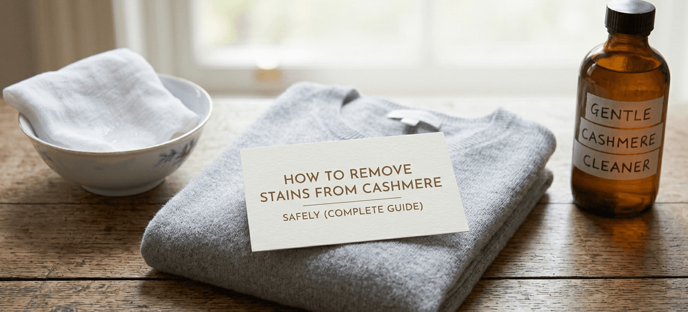 How to Remove Stains from Cashmere Safely (Complete Guide)
