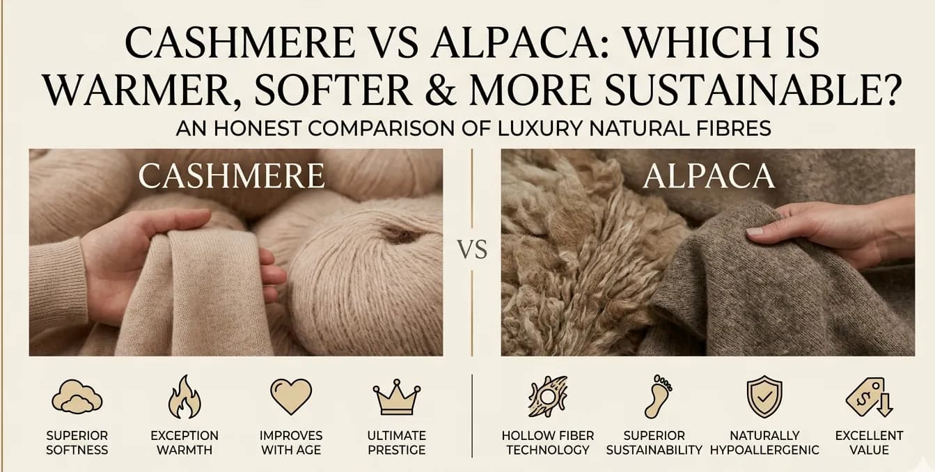 Cashmere vs Alpaca: Which Is Warmer, Softer & More Sustainable?