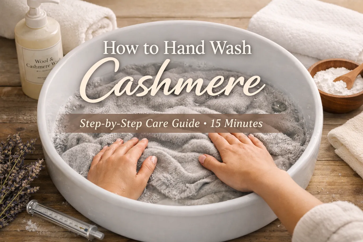 How to Hand Wash Cashmere | Step-by-Step Care Guide (15 Minutes)
