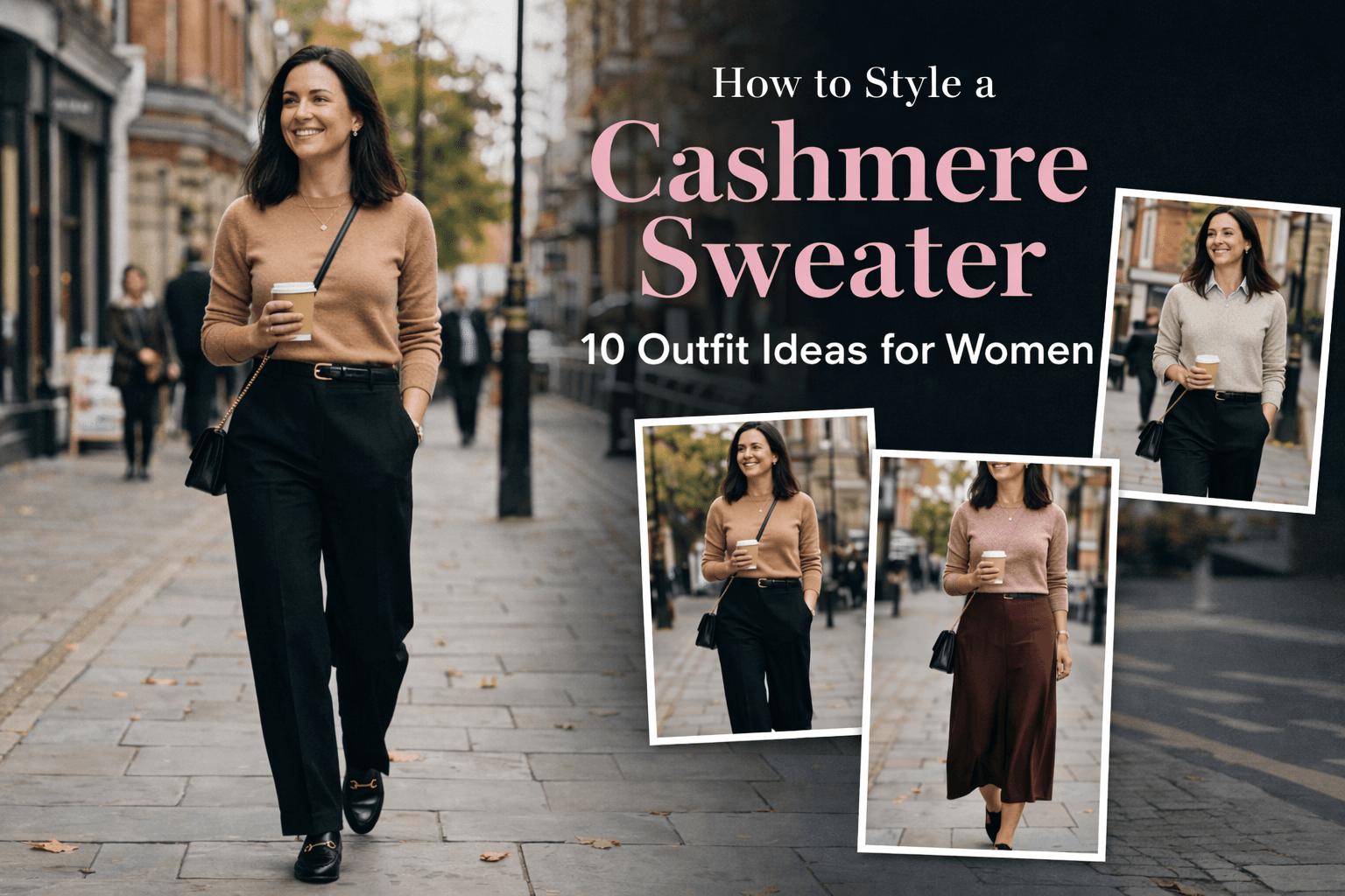 How to Style a Cashmere Sweater: 10 Outfit Ideas for Women